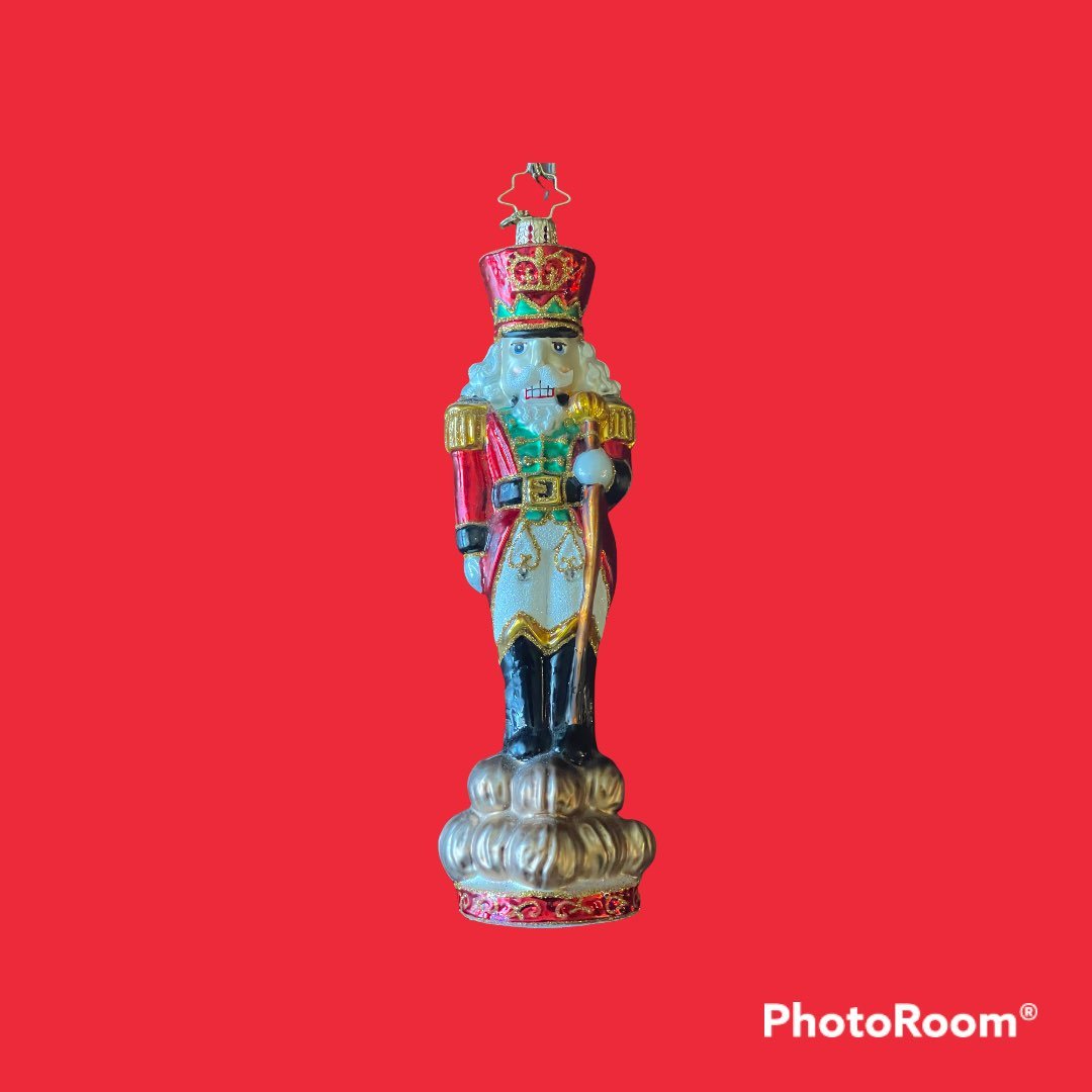 christopher radko nutcracker ornament Red 8 1/2 inches tall