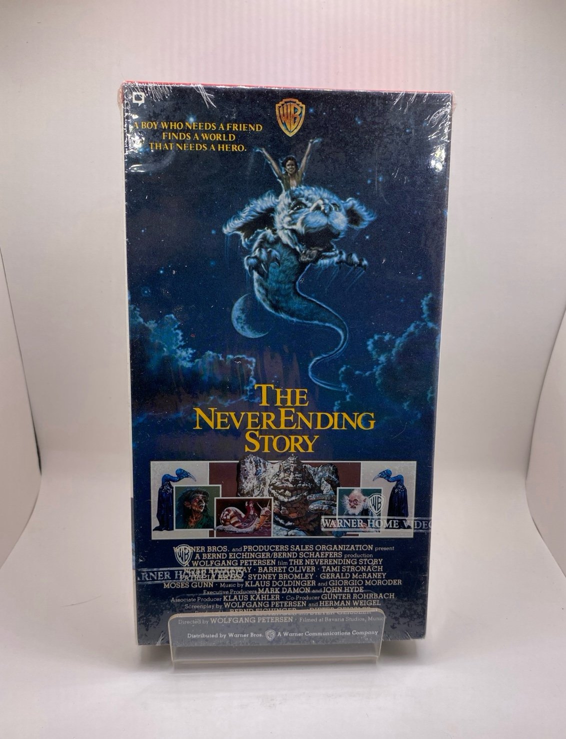Original Release 1984 The NeverEnding Story VHS SEALED NEW wraparound Watermarks