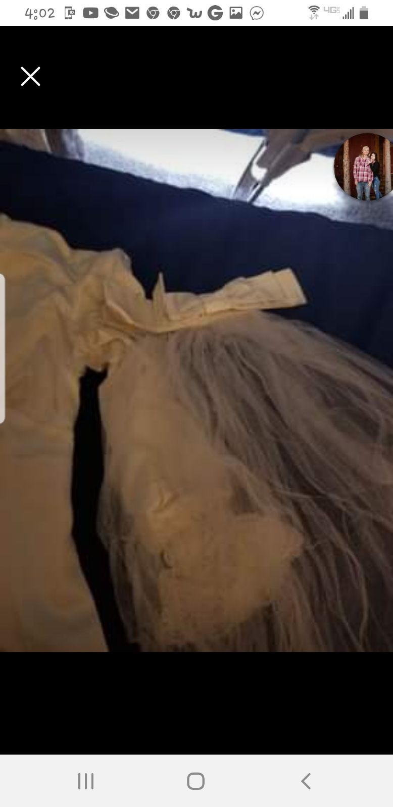 A line wedding dress