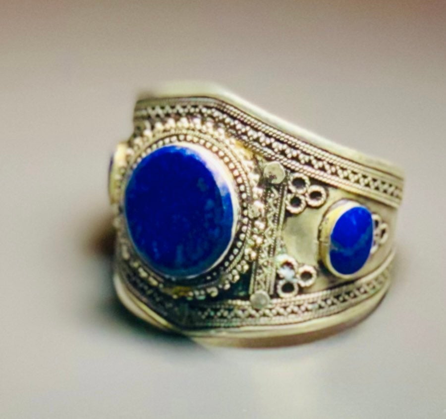 Lapis Lazuli Tibetian Cuffs