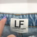 LOVERS & FRIENDS Jamie Cuffed Short 32 US 14 Camellia Blue Distressed NWOT