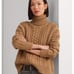 Lauren Ralph Lauren NWT Cable-Knit Turtleneck Sweater size XL