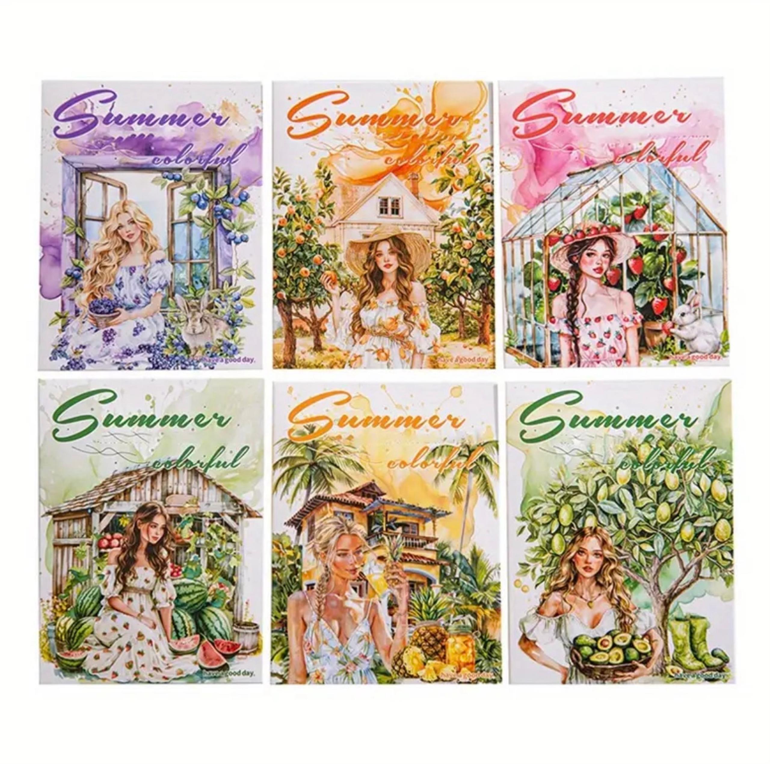 Retro European & American summer fruit stickers