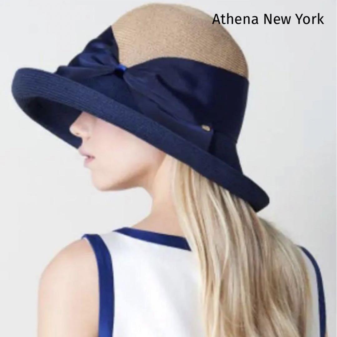 可愛いクリスマスツリーやギフトが！ Athena Navy Hat Bicolor Risako 2tone York New 帽子