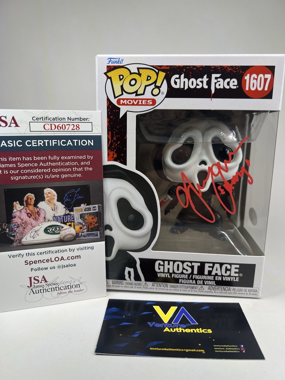 Giorgia Whigham Signed Scream Ghostface WS Funko Pop w/ JSA COA