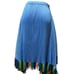 Rare Pattern PLEATS PLEASE Pleats Please Fringe Asymmetrical Skirt L