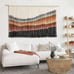 Macrame Wall Hanging Macrame Wall Decor Large-Scale Tie-Dye Tapestry