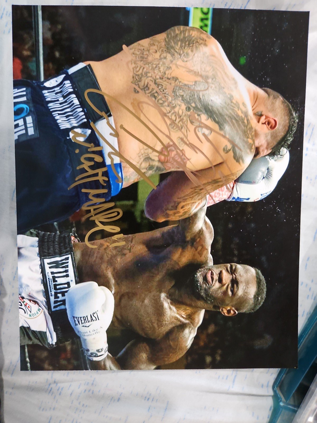 Deontay wilder & Chris Arreola signed 8x10