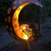 39''H Moon Fairy Garden Solar Stake Lights Outdoor