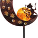 39''H Moon Fairy Garden Solar Stake Lights Outdoor