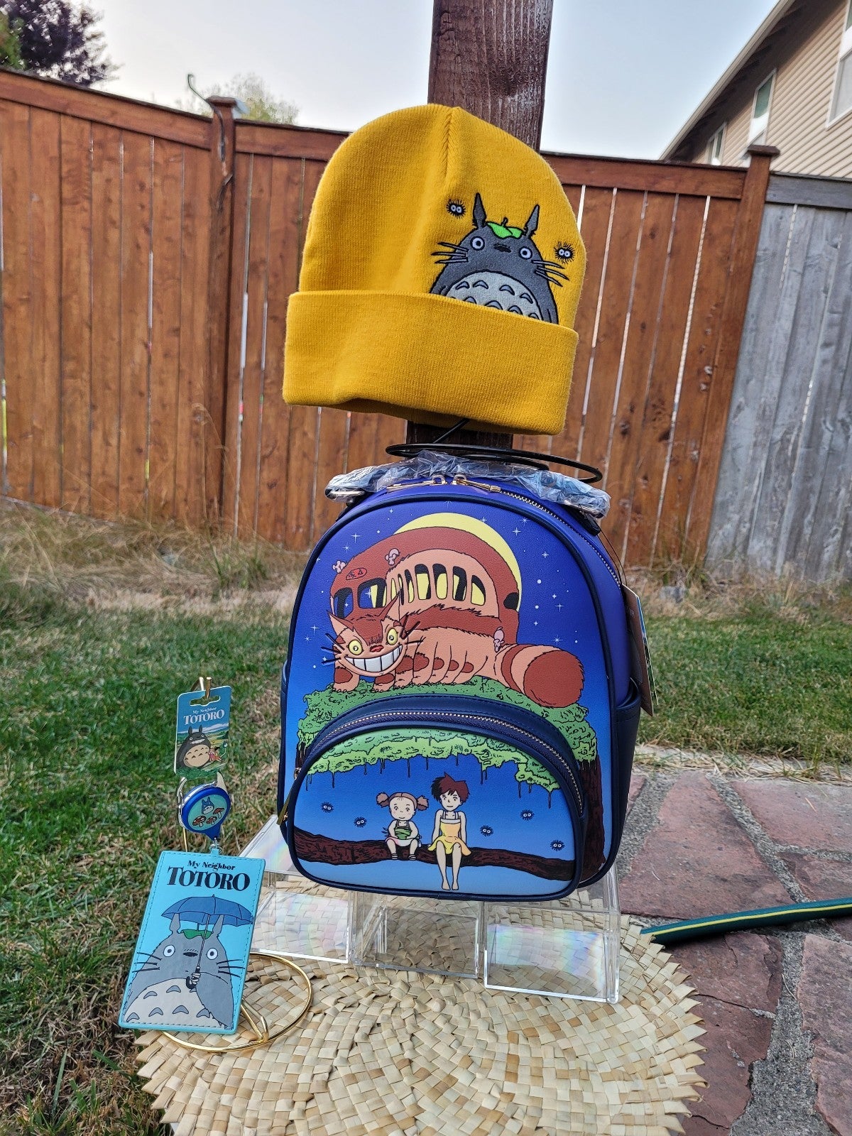 Studio Ghibli My Neighbor Totoro Night Catbus Light Up Mini Backpack set C
