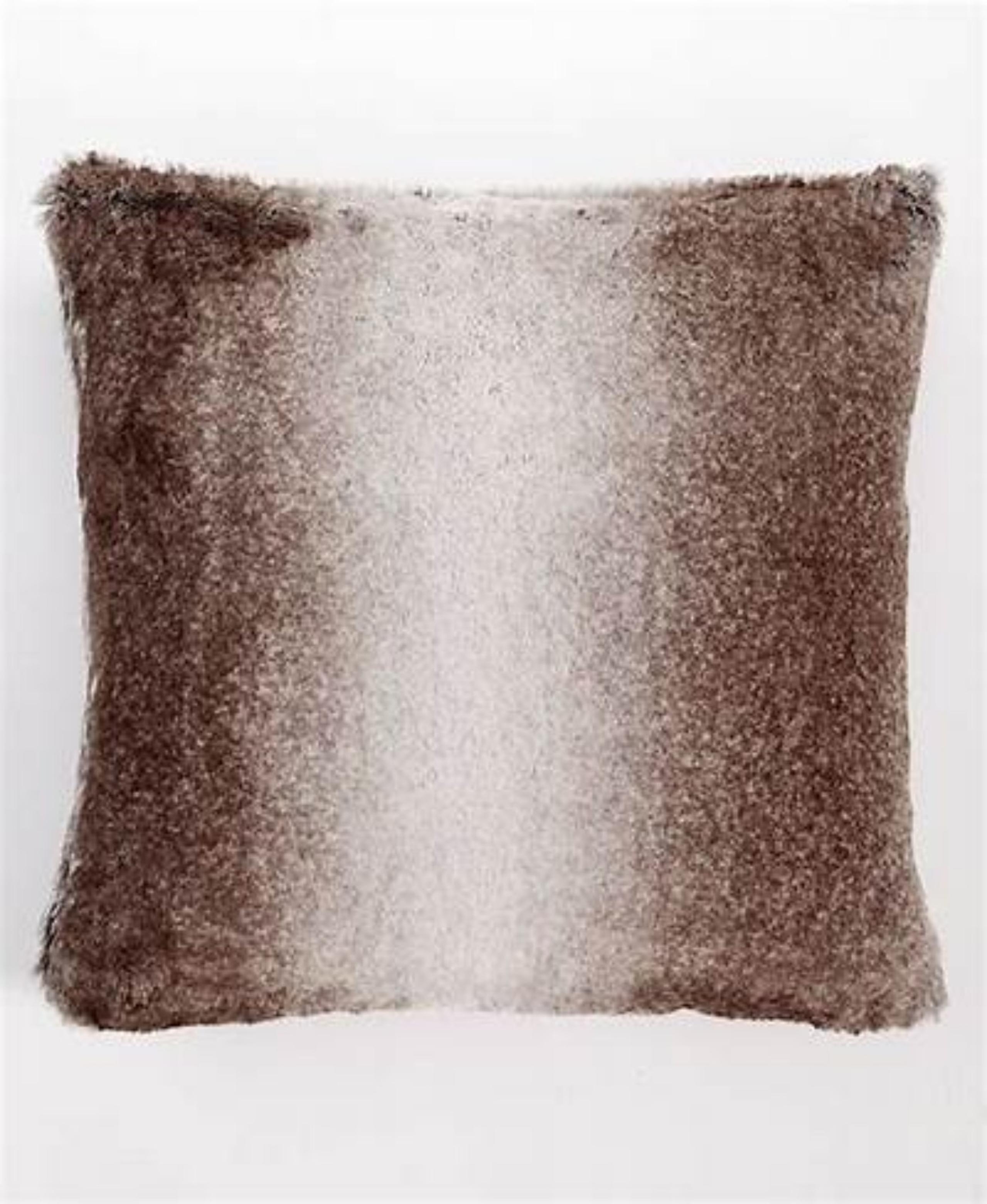 MARTHA STEWART COLLECTION Ombre Faux Fur 20" x 20" Decorative Pillow