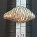 Antique Brutalist Sterling Large Diamond Cut Croissant Ring