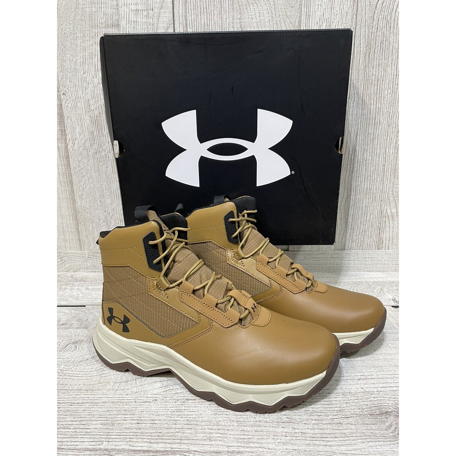 Under Armour Men’s UA Stellar G2 6 Tactical Duty Brown Hiking Boots Men 8.5 NIB