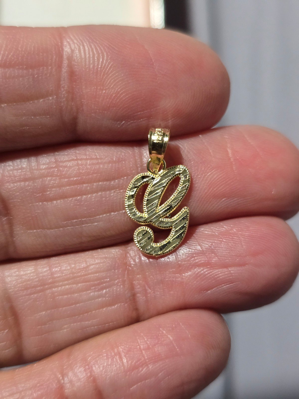 Guaranteed Brand New 14k Real Italian Gold Cursive Initial Charm