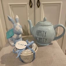 Rae Dunn• Martha Stewart• Light Blue Spring Easter Bundle - 3pc.