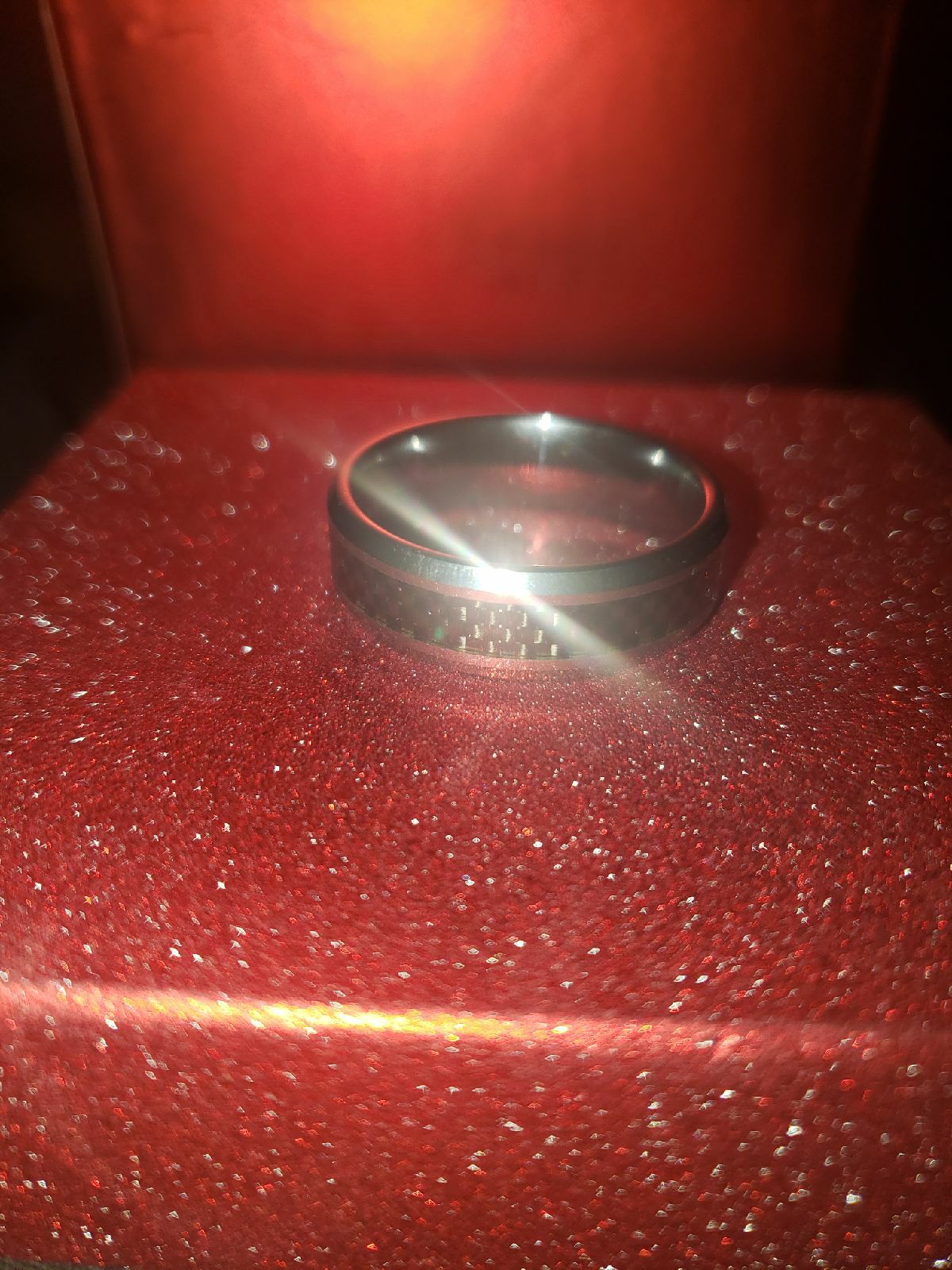 Size 13 Mens Silver Tungsten Wedding Band