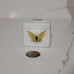 2 VTG LIMOGES FRANCE PORCELAIN SMALL TRINKET BOX JEWELRY BUTTERFL GOLD TRIM