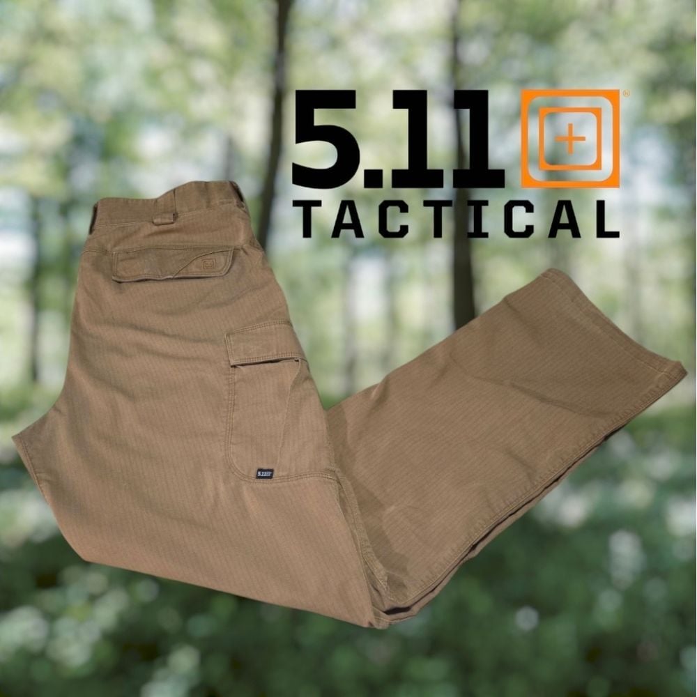 5.11 Tactical Men's Stryke Ripstop Tactical Combat Pants Battle Brown 36x33
