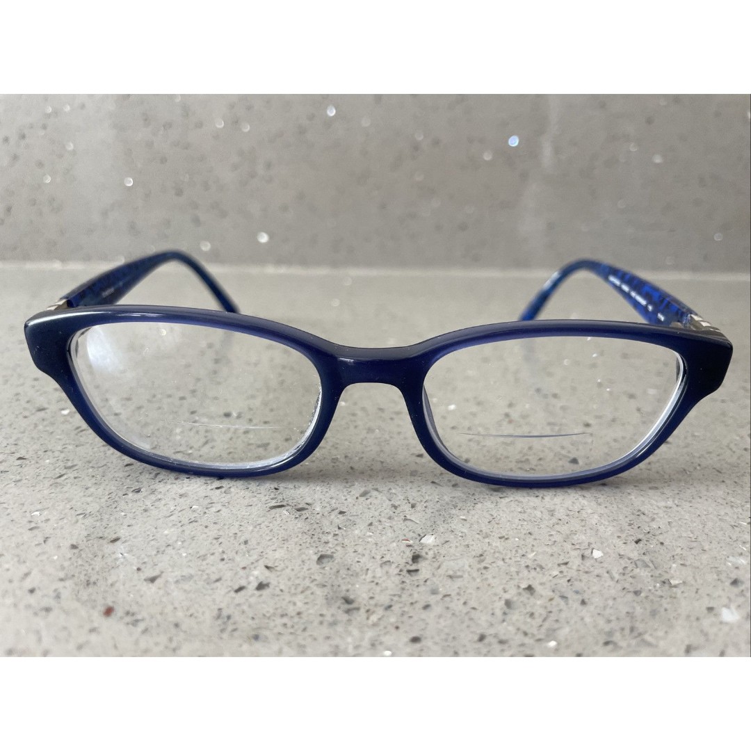 Bebe Eyeglasses Frames ONLY Hipstress BB5062 400 Midnight 135 11/14 blue
