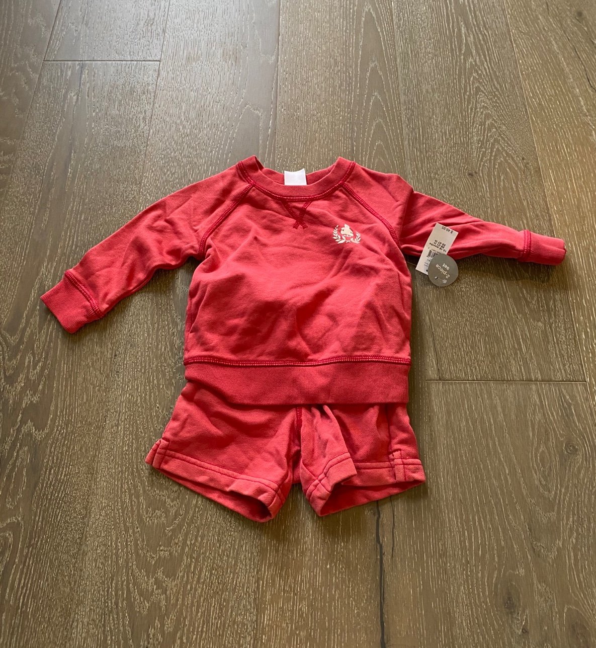 Baby Gap crewneck sweatshirt and shirt set