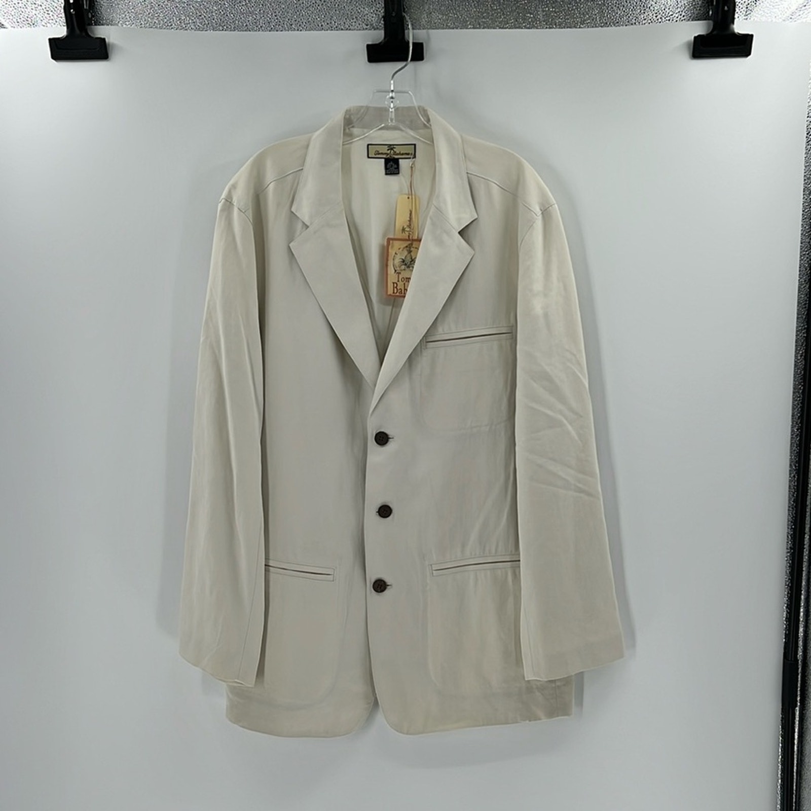 Tommy Bahama Men's Silk Linen Blend 3 Button Blazer - Playa Sands - Large - NWT