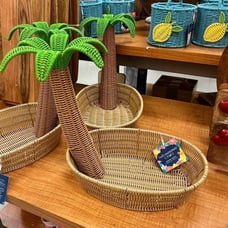 Circo Palm Tree Wicker Basket !