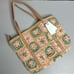 Lucky Brand Boho Straw Floral Ella Shoulder Bag Tote Purse Green Pink Tan NWT