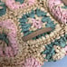 Lucky Brand Boho Straw Floral Ella Shoulder Bag Tote Purse Green Pink Tan NWT
