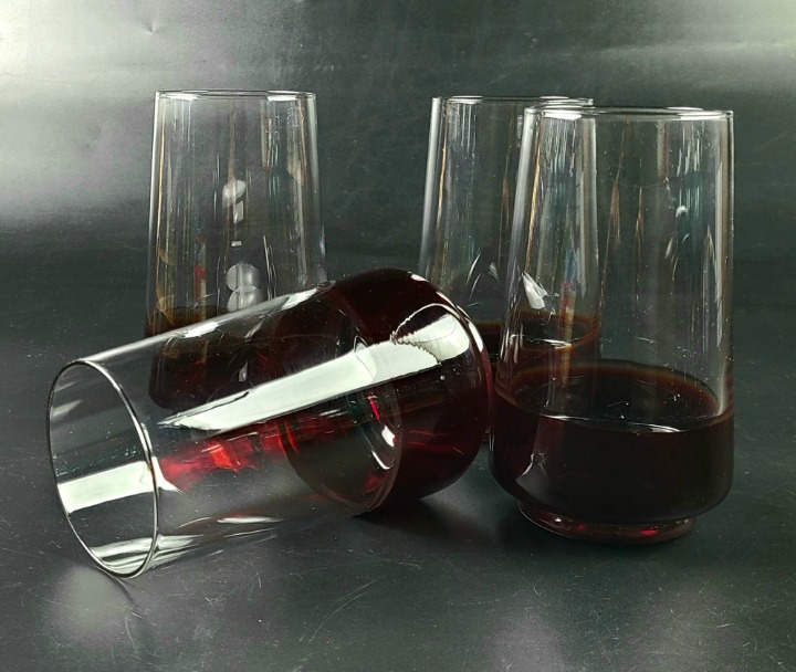 Vintage Stemless Wine Glass - Pier 1 - Set of 4
