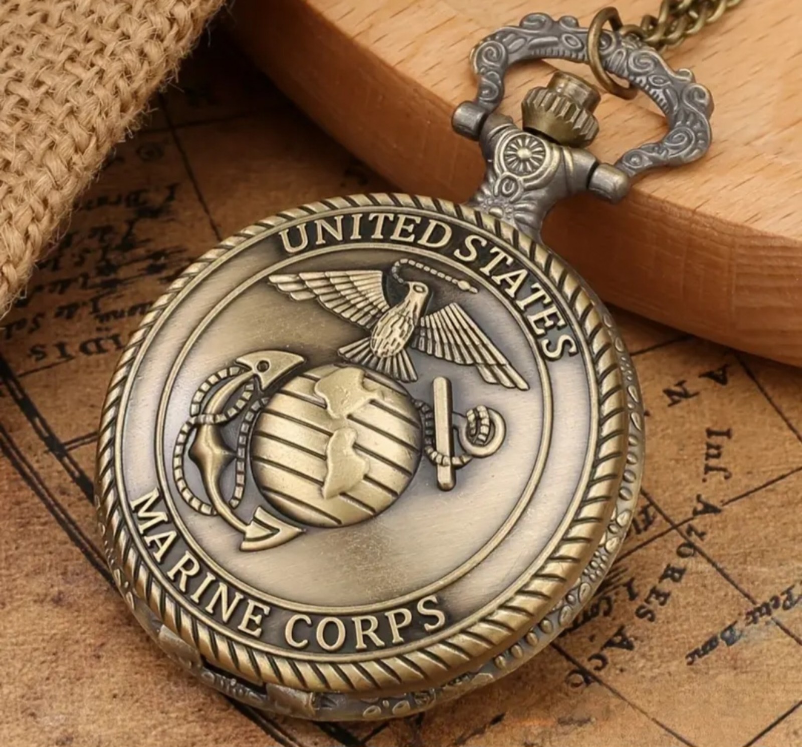 USMC Marine Corps Pocket Watch