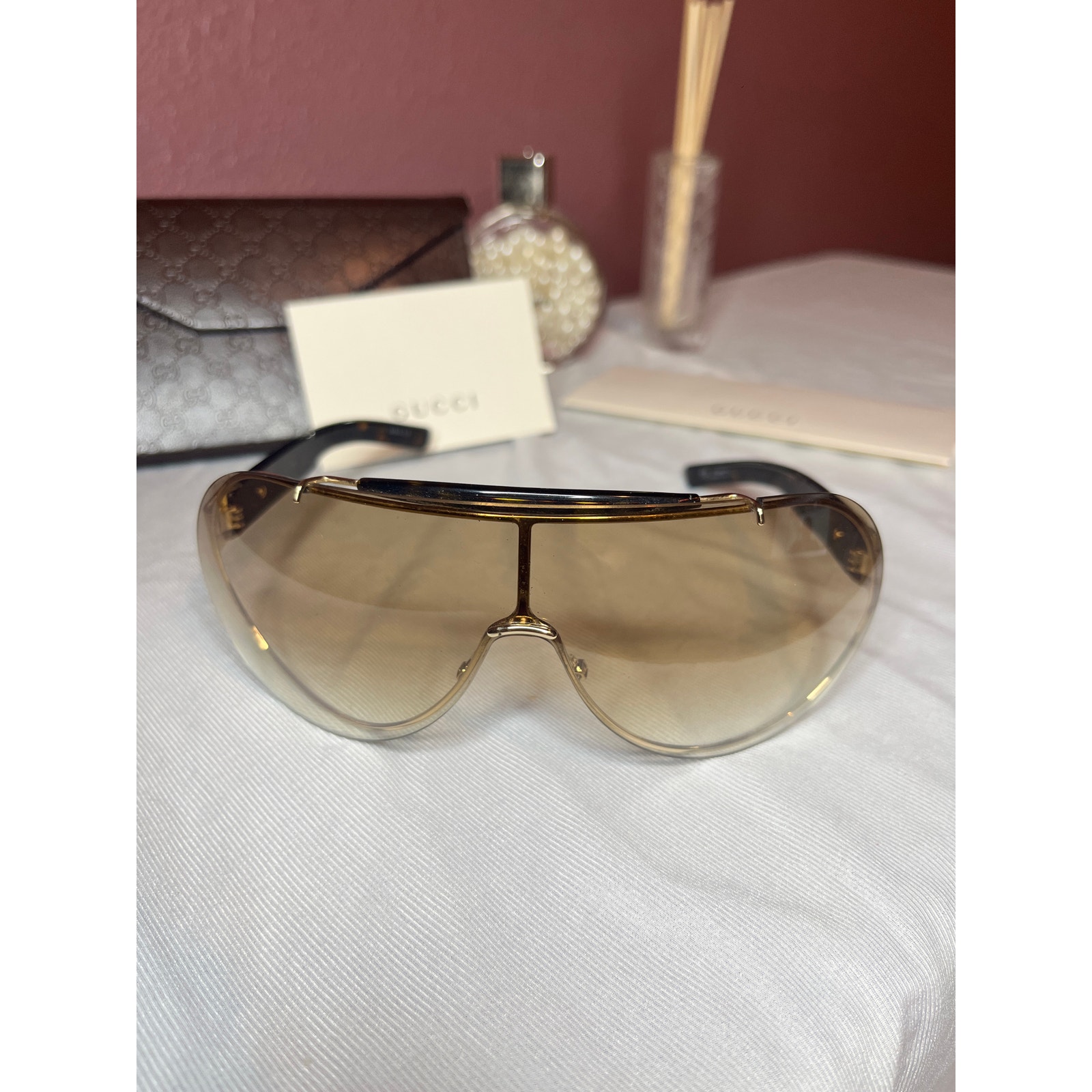 GUCCI Aviator Shield Sunglasses