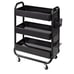 Black rolling cart