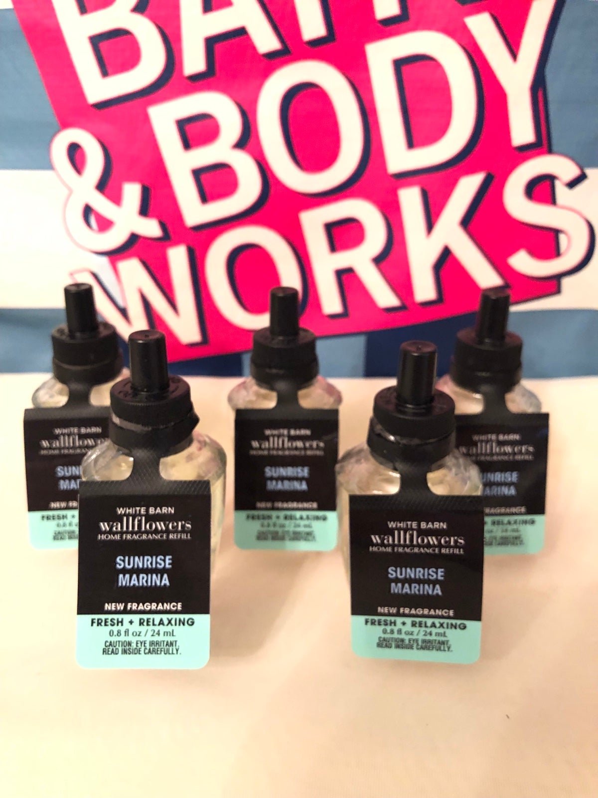 Bath & Body Works X5 Sunrise Marina Wallflowers Fragrance Refill