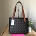 Coach Diagonal print horse and carriage tote 27