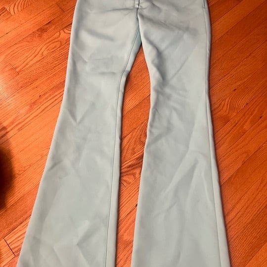 Courreges women's light blue polyester Pants