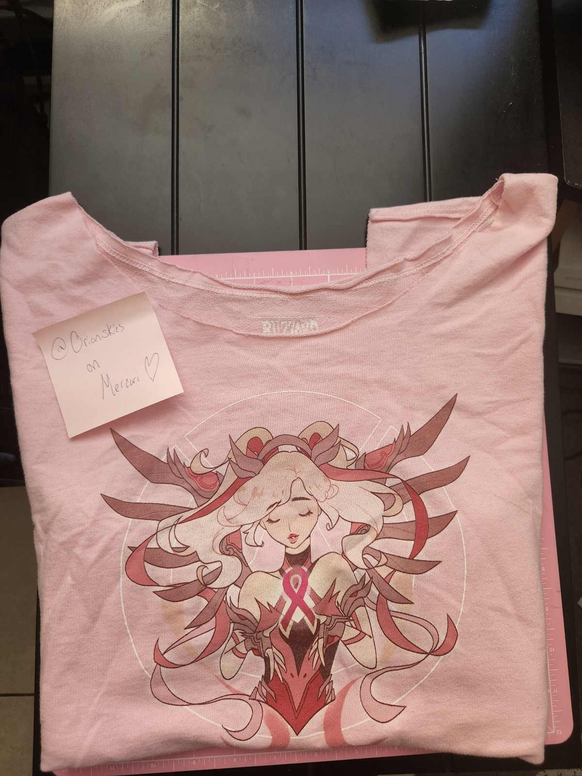 Breast Cancer Blizzard Overwatch Mercy - Women's Shirt - Size M