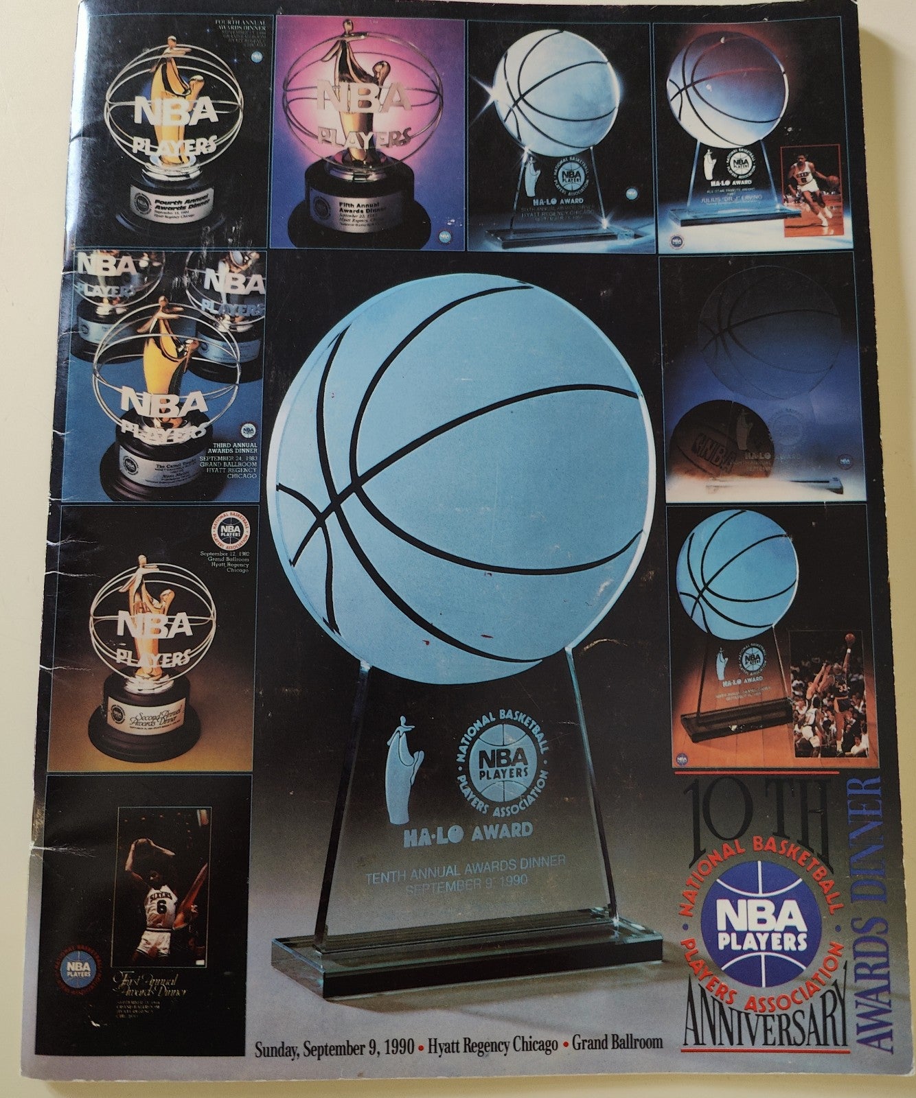 Signed NBA Players 10th Anniversary Award Show Dinner Michael Jordan