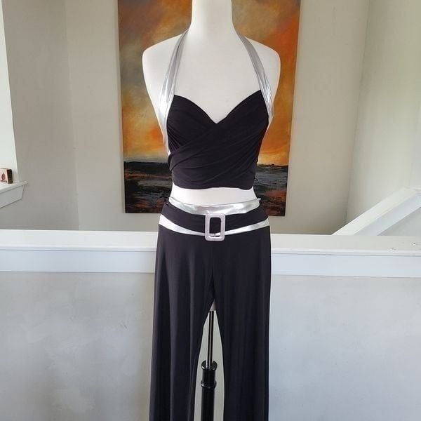 Two piece halter with pants Size M