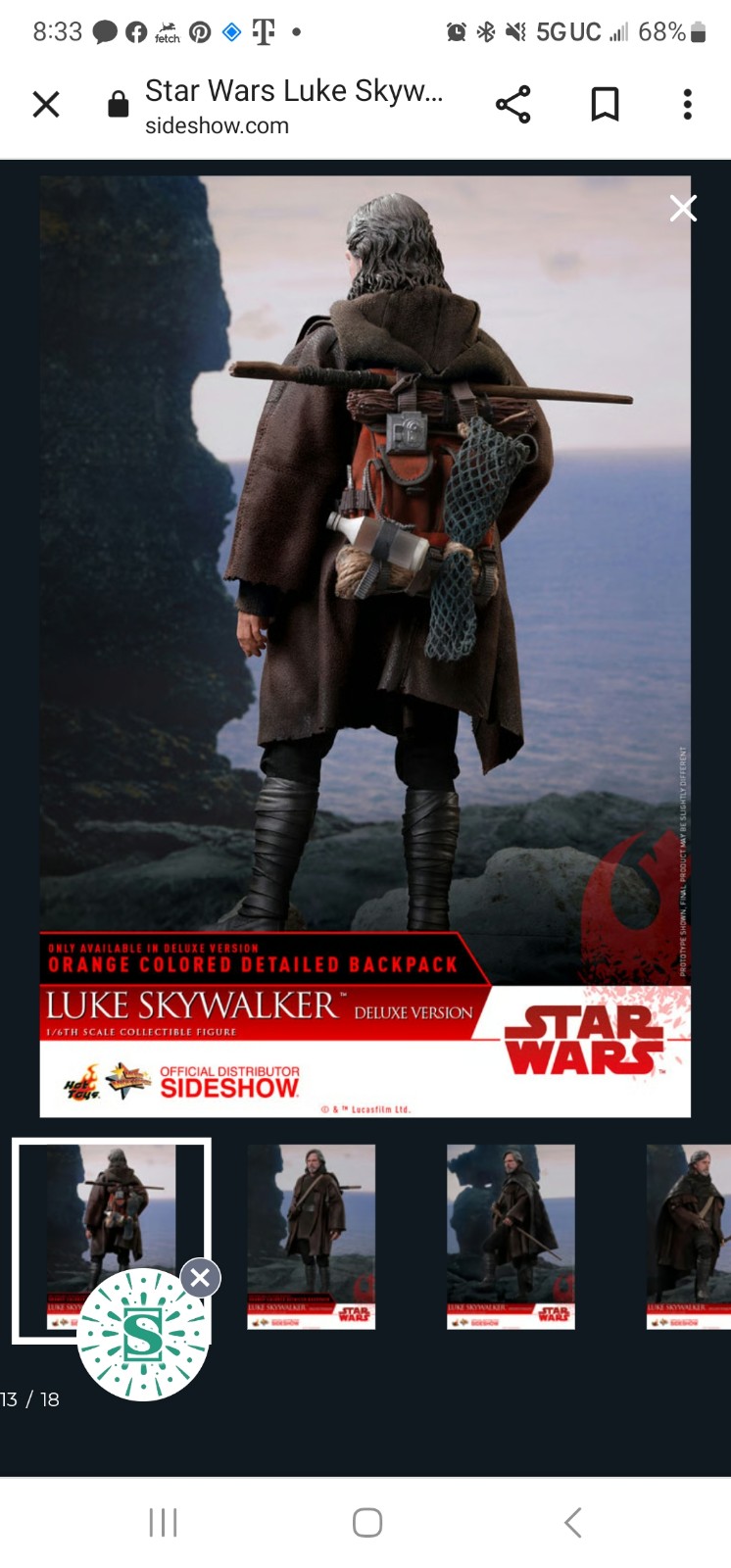 Luke Skywalker Deluxe Sixth Scale figure