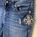 Miss Me 29 bootcut cross and fleur de lis bling jeans denim (J1)