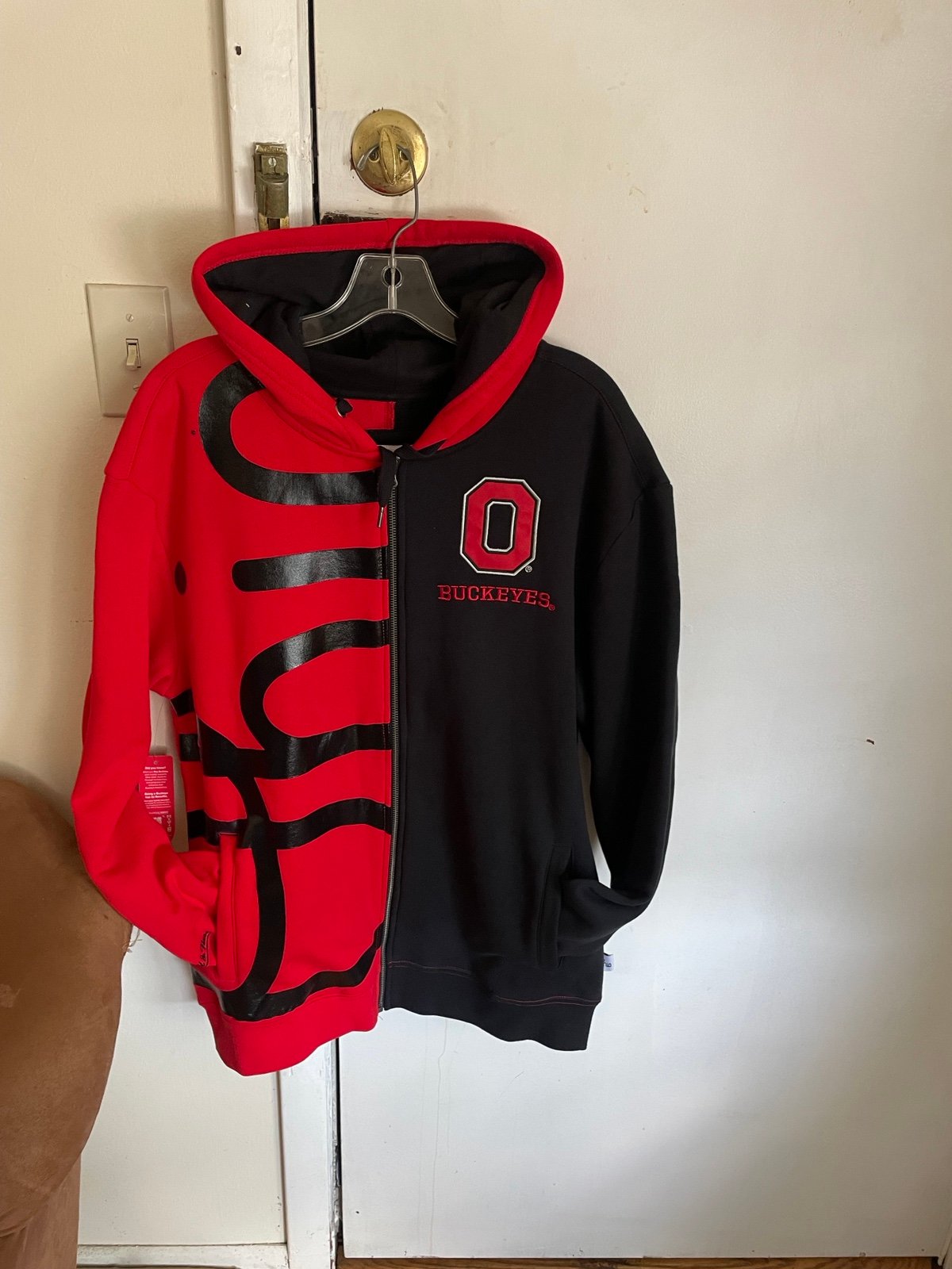 Ohio State Buckeyes Mitchell & Ness NCAA men’s FZ hoody L