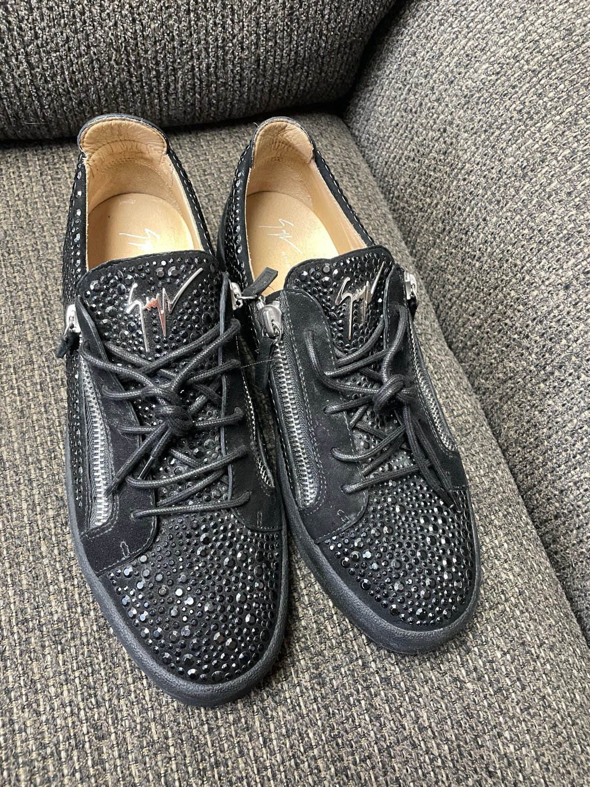 Giuseppe Zanotti Men’s black rhinestone EU 46 /US 13