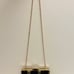 Gianni Bini Pierced Snake Black/Gold Mini Clutch Purse w/Chain Strap NWT.