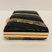 Gianni Bini Pierced Snake Black/Gold Mini Clutch Purse w/Chain Strap NWT.