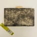 Gianni Bini Pierced Snake Black/Gold Mini Clutch Purse w/Chain Strap NWT.