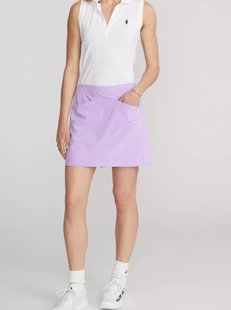 RLX Ralph Lauren Purple Golf Tennis Pleated Purple Skirt XL Condition 9/10