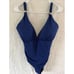 Ralph Lauren Swimsuit Size 16 Blue Tummy-Control Corset-Back One-Piece LR80A02