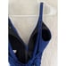 Ralph Lauren Swimsuit Size 16 Blue Tummy-Control Corset-Back One-Piece LR80A02