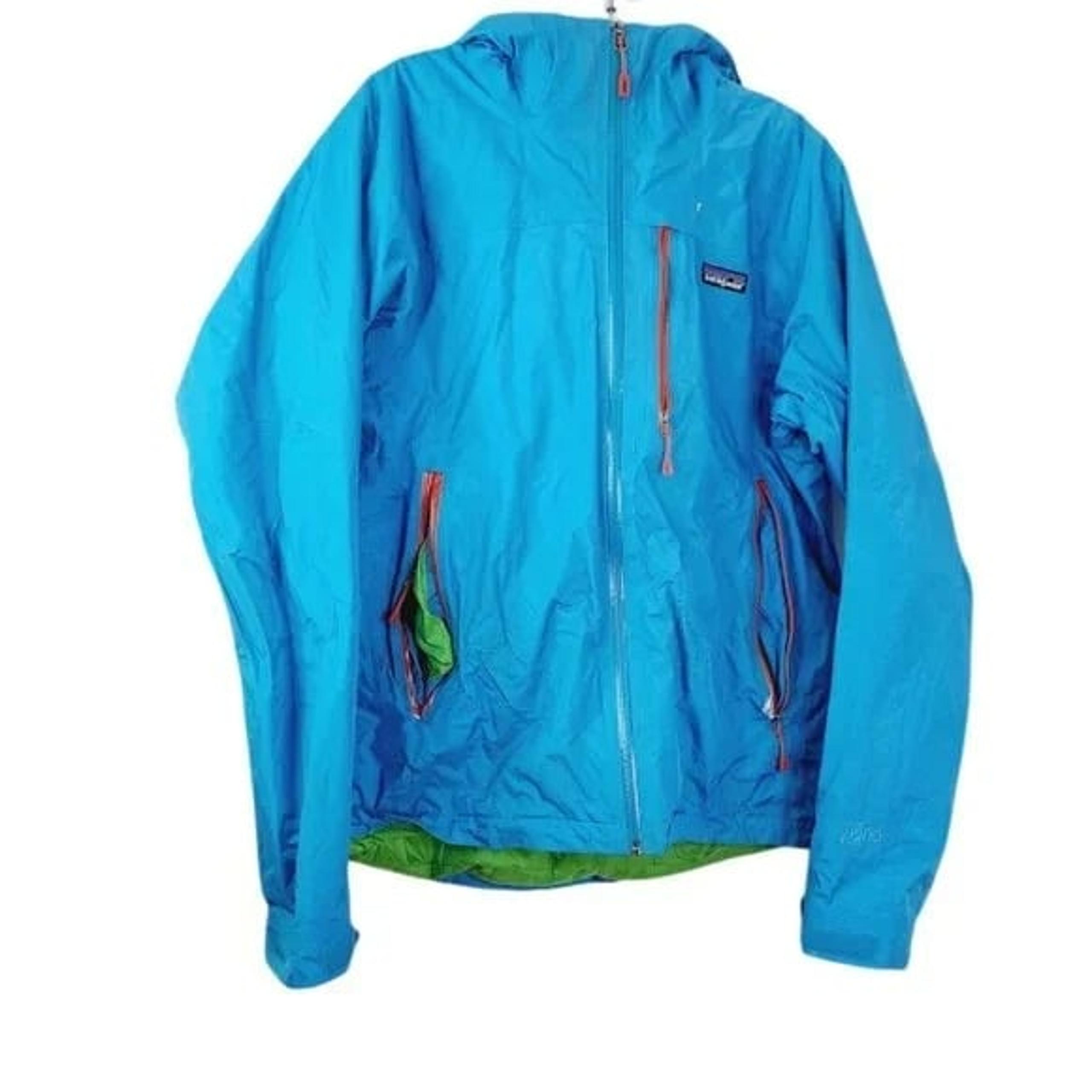 Patagonia Men's Light Blue Nano Storm Outdoor Hooded Snow Jacket Size M